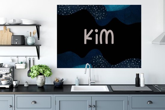 Muurstickers - Sticker Folie - Kim - Pastel - Meisje - 120x90 cm - Plakfolie - Muurstickers Kinderkamer - Zelfklevend Behang - Zelfklevend behangpapier - Stickerfolie