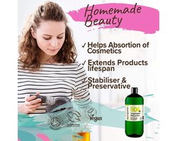 Naissance Organic Vegetable Glycerine (#806) 1L (1000ml) - Gecertificeerd Biologisch, 100% Puur & Natuurlijk, Premium EP/BP/USP Pharmaceutical & Food Grade, Vegan, Geen GGO, Natuurlijke Humectant, Geurvrij