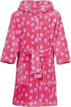 badjas bloemen meisjes roze maat 146/152