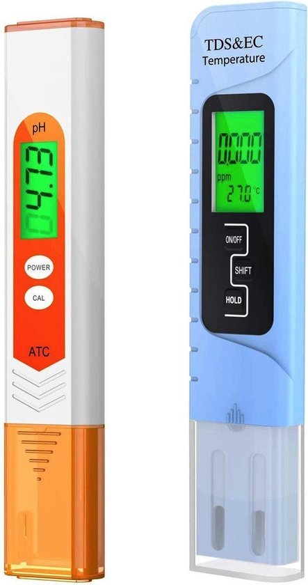 pH Mètre Électronique, Testeur 4 en 1 pH EC TDS pour Hydroponie