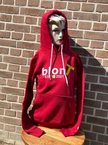 blonT- Hoodie- 100% Katoen- Bordeaux Rood- maat xl