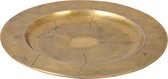 Rasteli Schaal-Ronde schaal Old Gold Goud-Koper D 40 cm H 3 cm