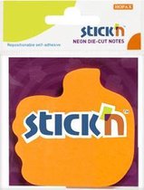 Sticky duim notes - 70x70mm, 50 memoblaadjes, neon oranje