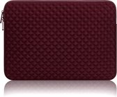Selwo™ Laptophoes Veelkleurige en Formaatkeuzes Case/Waterbestendig Diamantschuim Lycra-doek Notebookcomputer Zak Tablet Aktetas Draagtas voor Acer/Asus/Dell/Lenovo/HP (15 inch, Wijn rood)