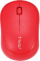 T-WOLF Q18 Wireless Mouse | 2.4 Ghz draadloos | 1600 DPI | Rood
