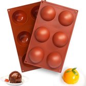 Siliconen bakvorm | 6 bollen | Hittebestendig | Flexibel