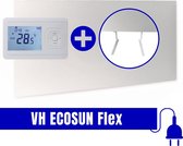 VH Ecosun Flex Elektrische Bijverwarming - infrarood - 85x120 - 1000W - Echo Thermostaat