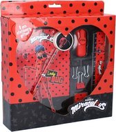 schrijfset Ladybug meisjes rood/zwart 7-delig