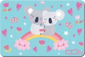 placemat Fins junior 43 x 29 cm lichtblauw