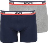 Levi's Boxershorts 2-Pack Grijs Blauw - maat XL