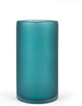 Design vaas Cilinder - Fidrio LAGOON - glas, mondgeblazen bloemenvaas - diameter 16 cm hoogte 30 cm