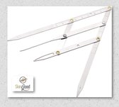 Caliper metaal / rvs - heerser - wenkbrauwen uitmeten PMU-/Tattoo artist