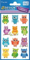 stickers Z-design Uil junior 76 x 120 mm papier