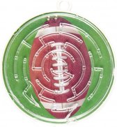 geduldspel doolhof rugby junior 5,5 cm bruin/groen