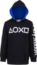 Playstation / gamer hoodie, zwart met capuchon, maat 158-164