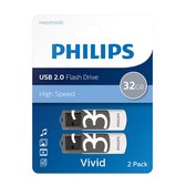 Philips Vivid Edition USB Stick 32GB - Draaidop, Duo-pack