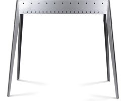 Spiedini Miami 80 - Luxe, smalle dubbelwandige barbecue zonder roosteer voor het grillen van saté of spiesjes - 80 cm lang, 11 cm breed - Materiaal: rvs