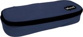 etui Victory junior 22 x 10 cm canvas donkerblauw/zwart