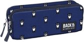 etui uilen jongens 22 x 11 cm polyester blauw