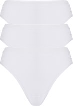 ten Cate Basic women rio (3-pack) - dames slips lage taille - wit -  Maat: S