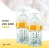 Yoomi duo-pack babyflesjes 240 ml - Anti Darmkramp profielen - Gratis verwarmingselement - Gratis speen fase 1 & 3