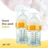 Fles met speen fase 1 Yoomi 240 ml 2-pack