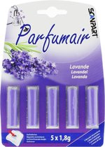 Parfumair geurstaafjes voor stofzuiger - Lavendel geur - Stofzuigerverfrisser - Geschikt voor stofzuigerzak - 5 stuks