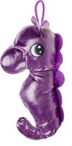 knuffel zeepaard junior 30 cm pluche paars