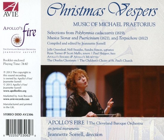 Christmas Vespers - Music Of Michael Praetorius