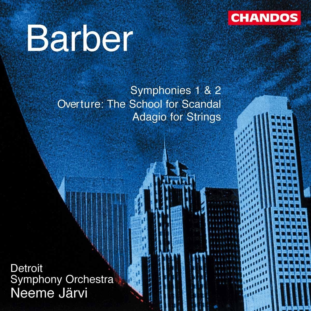 Detroit Symphony Orchestra, Neeme Järvi - Barber: Symphonies No.1&2 (CD)