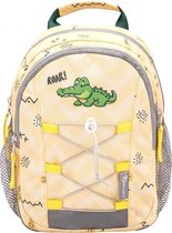 rugzak krokodil junior 6,5 liter beige polyester