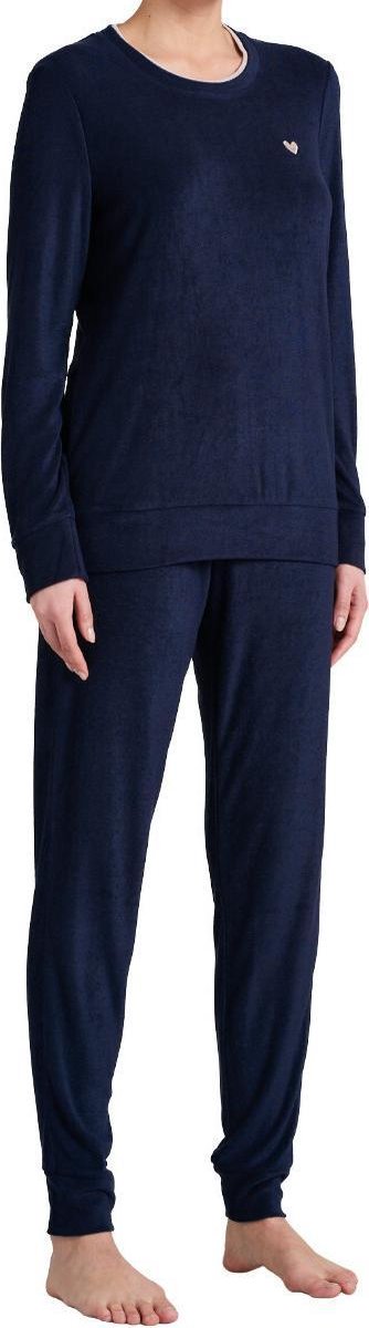 Schiesser Sence of Nostalgia – Pyjama – 175562 – Dark Blue - 42 Donkerblauw