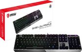 MSI Vigor GK50 Low Profile toetsenbord USB QWERTY Amerikaans Engels Zwart, Metallic