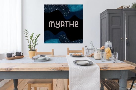 Affiche Myrthe - Pastel - Fille - 100x100 cm XXL