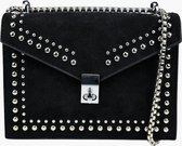 Fashionfanatics® Revo Crossbodytas Zwart - Studs - Draaisluiting - Dames