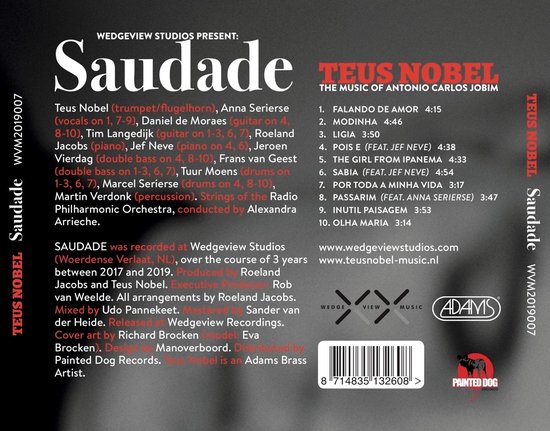 Teus Nobel - Saudade (CD) - Teus Nobel