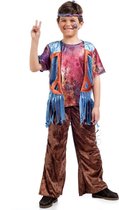 Hippie Kostuum | Freddie Frisco Jaren 60 Hippie | Jongen | Maat 146 | Carnavalskleding | Verkleedkleding