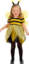 Widmann - Bij & Wesp Kostuum - Bloemenhoning Bij - Meisje - Geel, Zwart - Maat 98 - Carnavalskleding - Verkleedkleding