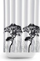 Zethome - Douchegordijn 120x200 cm Wit - Badkamer Gordijn - Shower Curtain - Waterdicht - Een Stuk - Sneldrogend en Anti Schimmel -Wasbaar en Duurzaam - 3391