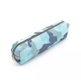 Camouflage etui | leger print | Blauw | camouflage | school | pennen | School spullen | etui voor jongens -leger etui -schoolartikelen