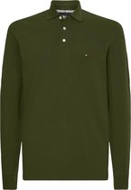 Tommy Hilfiger 1985 Long Sleeve Poloshirt Olijfgroen - maat XL