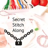 Studio Koekoek - Secret Stitch Along - Geheim borduurpakket voor 12 kerst ornamenten - alternatieve adventskalender -creatief aftellen tot kerst -met DMC garen
