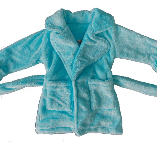 Kraamcadeau jongen met een blauwe baby badjas en fopspeen - kraamkado jongen - Ook rechtstreeks te versturen met kaart van Ruby Gifts — afbeelding 2