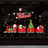 Without Lemons Kerst raamstickers Treintje| 60x90CM | Herbruikbaar |Kerstdagen |Feestdagen | Stickers | December | Raamstickers | Zelfklevend |Merry Christmas | Xmas | Kerstman | S