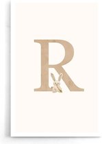 Walljar - Alfabet R - Muurdecoratie - Poster