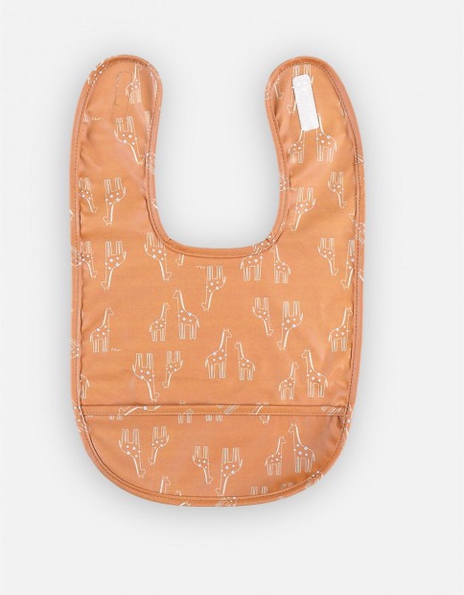 Goedkoopste Noukie's - Canvas slab - Bavet - Oker geel met giraf all over