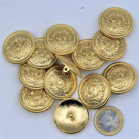 12 stuks gouden vintage sierknopen met strass en parels, metalen bloemknopen om aan te naaien, elegante kristallen knopen voor klederdrachten, jassen, doe-het-zelf sieraden en bruiloftsdecoratie