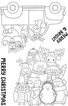Be Merry Clear Stamps (JD095) (DISCONTINUED)