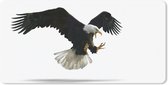 Bureau onderlegger - Muismat - Bureau mat - Arend - Vogel - Wit - 80x40 cm