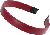 Haarband-Rood-Leer-Diadeem-Breed- 2 cm-Charme Bijoux